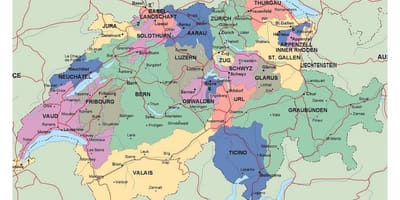 تفصیلی نقشہ سوئٹزر لینڈ کے