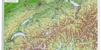 نقشہ سوئٹزرلینڈ کے 3d